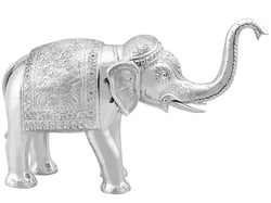 Vintage Indian Silver Elephant