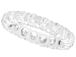 1950s Eternity Ring in White Gold
