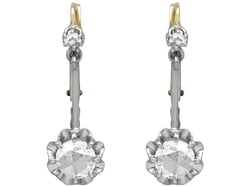 Dutch Cut Diamond Earrings