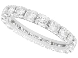 18ct White Gold Eternity Band for Sale