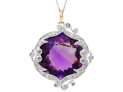 Victorian Amethyst Pendant Necklace for Sale