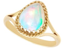 Cabochon Opal Ring in Yellow Gold for Sale