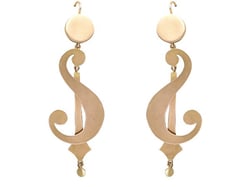 Unusual Gold Antique Earrings for Sale