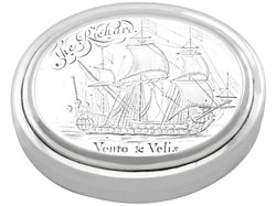 Antique Tobacco Box in Silver