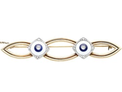 Edwardian Gold and Diamond Brooch