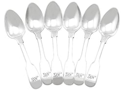 Antique Silver Tradesman Spoons