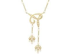 Victorian Seed Pearl Necklace for Sale
