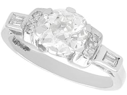 1930s Platinum Engagement Ring for Sale