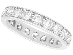 White Gold Eternity Ring Size M 