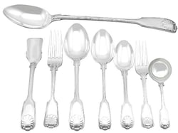 Edwardian Silver Canteen of Cutlery for 12