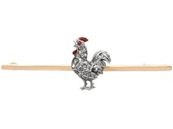Diamond Cokerel Brooch for Sale