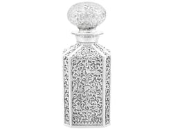 Indian Silver Cologne Bottle