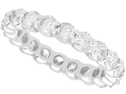 Vintage Platinum Diamond Eternity Ring