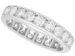 French Pavé Diamond Eternity Ring