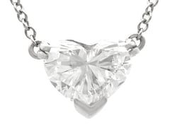 Vintage Heart Cut Diamond Pendant