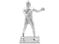 Antique Silver Boxing Statue