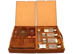 Antique Travelling Vanity Set