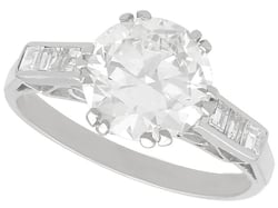 Old European Cut Diamond Engagement Ring