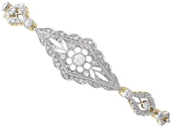 Edwardian Diamond Set Panel Bracelet for Sale