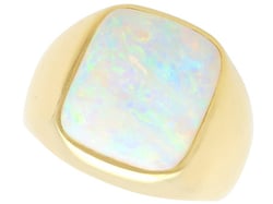 Mens Opal Ring in Yellow Gold for Sale