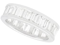 4 Carat Diamond Eternity Ring in Platinum