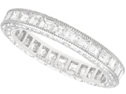 Platinum Full Diamond Eternity Ring for Sale
