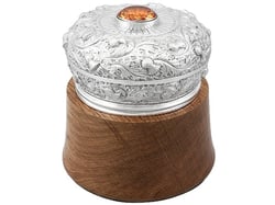 Silver Humidor Cigar Box