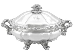 Silver Tureen Dish with Lid