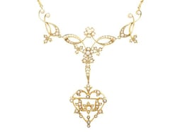 Victorian Seed Pearl Necklace for Sale