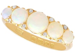 Five Stone Opal Ring in Gold for Sale