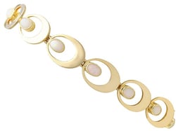 Antique Opal Bracelet in Gold