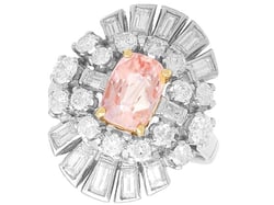 Vintage Padparadscha Sapphire Ring