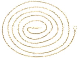 French Early 20th Century 18ct Gold Longuard Chain