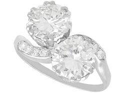 1930s 4 Carat Diamond Twist Engagement Ring