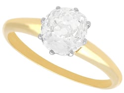 1.09 Carat Diamond Solitaire Ring 8 Claw Set