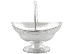 18th Century Silver Sugar Basket
