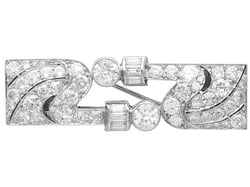 Pre Owned Art Deco Diamond Brooch for Sale