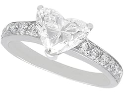 Heart Cut Diamond Engagement Ring for Sale