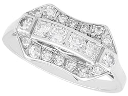 1950s Diamond Dress Ring in White Gold