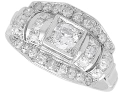 1950s Diamond Dress Ring in Platinum