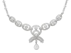 Edwardian Diamond Necklace in Platinum