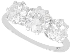3 Carat Three Stone Diamond Ring