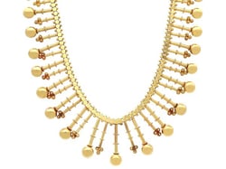 Victorian 18ct Gold Fringe Necklace for Sale