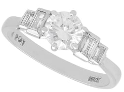 White Gold 1920s Diamond Engagement Ring