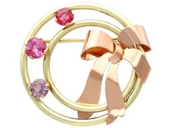 Antique Tiffany Gemstone Brooch for Sale