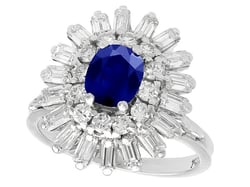 sapphire and diamond cocktail ring
