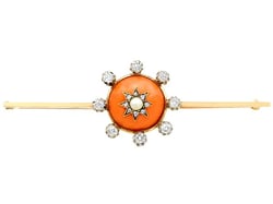 Antique Coral Brooch