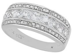 white topaz eternity ring 