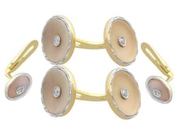 Crystal Cufflinks and Studs