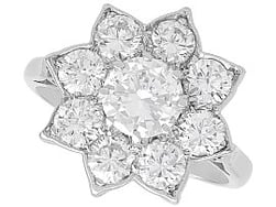 Vintage Floral Cluster Ring for Sale